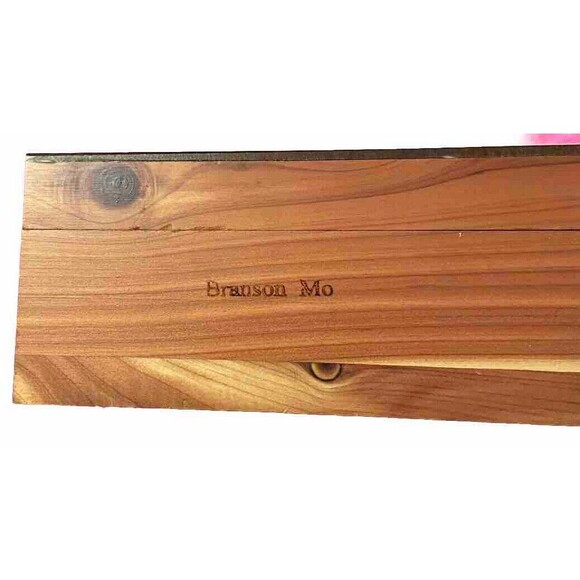 Wooden Box  Bear Family Nature Scene Keepsake Gift Quote Love Notes Bronson MO - Picture 7 of 14